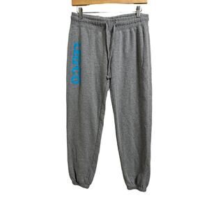 District Women's Sweatpants Jogger‎ Pants Slim Fit Gray Blue Sz M